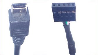 USB mini B to 5 pin header (2.54mm pitch)
